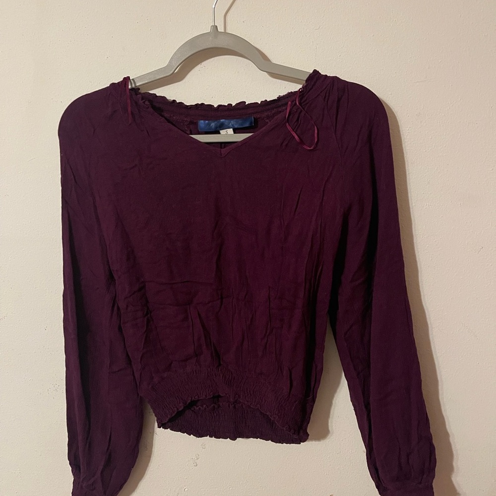 Plum cropped gypsy style